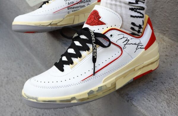 Off-White x Air Jordan 2 Low White Red