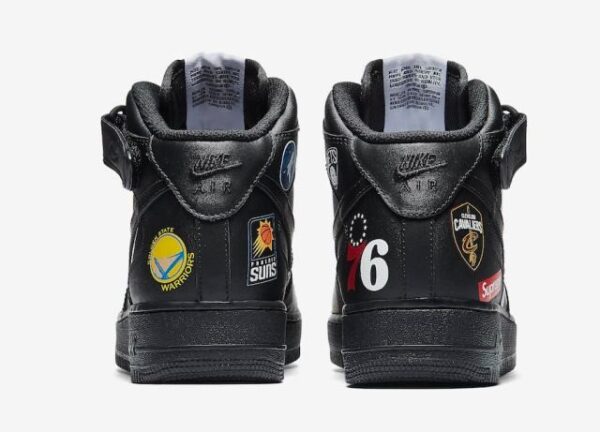 Supreme x Air Force 1 Mid 07 NBA Black