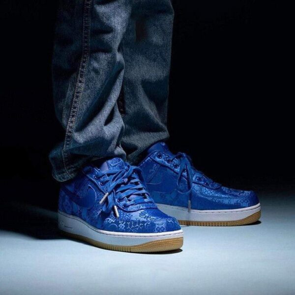 Air Force 1 x Clot Blue Silk