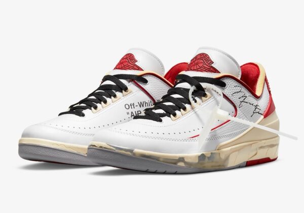 Off-White x Air Jordan 2 Low White Red