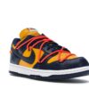 Nike Dunk Low Off-White University Gold Midnight Navy