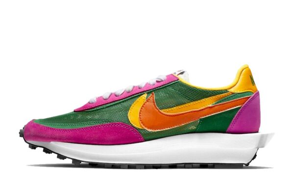 Nike LDWaffle x Sacai Green Pink