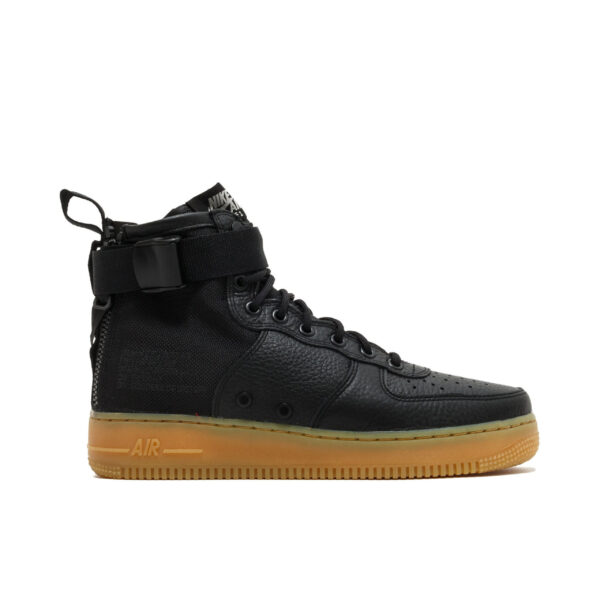 SF Air Force 1 Mid Black Gum